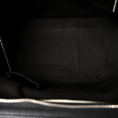 Chanel Calfskin Terrycloth Quilted Large Reissue Bowling Bag Tote Black 5 of 10