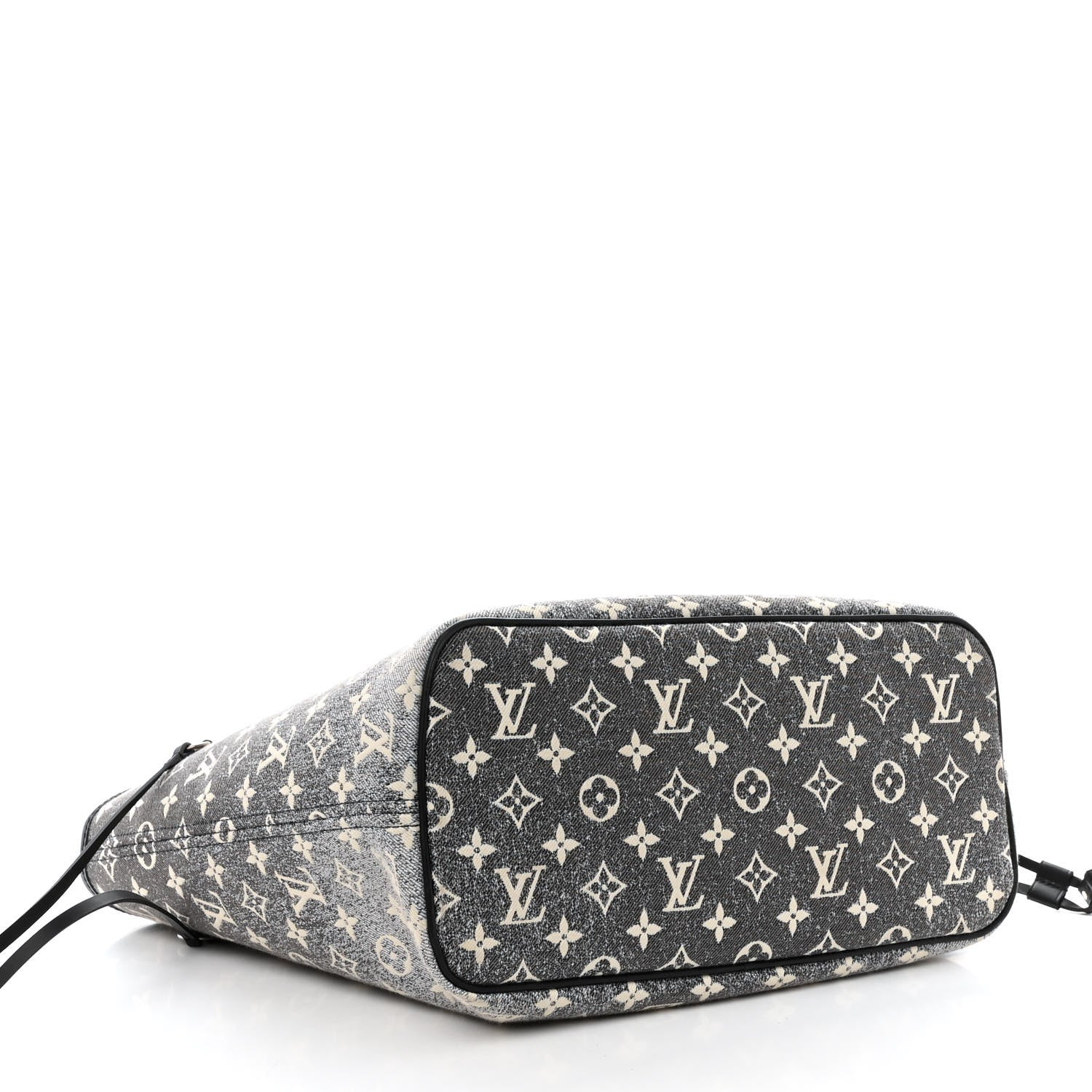 Louis Vuitton Denim Monogram Jacquard Neverfull MM Grey 5 of 11