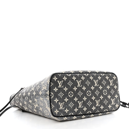 Louis Vuitton Denim Monogram Jacquard Neverfull MM Grey 5 of 11