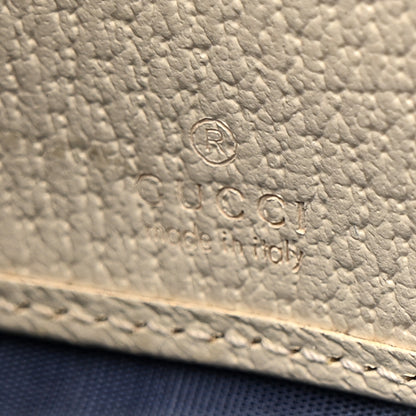 Gucci GG Supreme Monogram Textured Dollar Calfskin Web Ophidia Zip Around Wallet Beige Ebony Mystic White 6 of 13