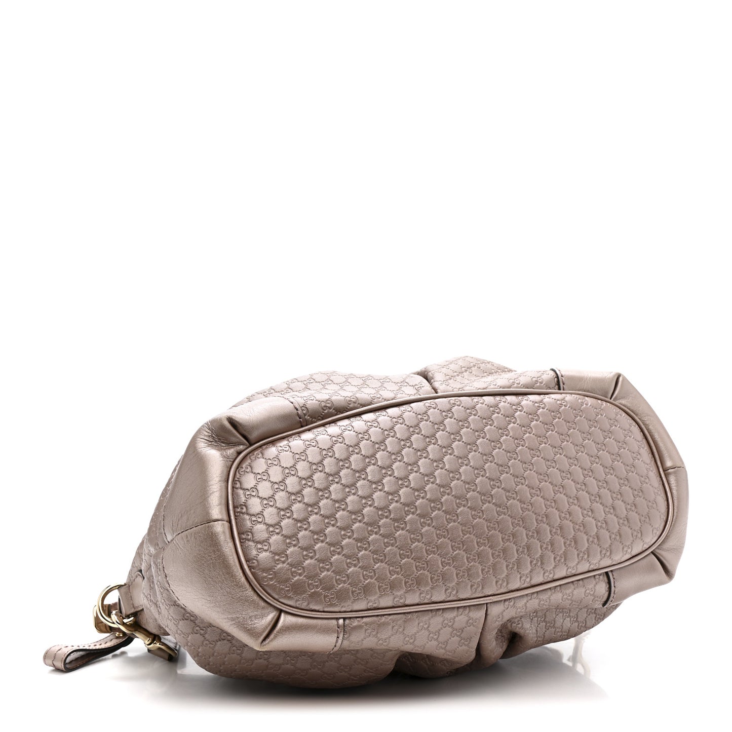 Metallic Microguccissima Medium Sukey Top Handle Bag Dark Cipria