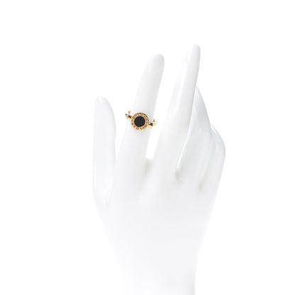 Bulgari 18K Yellow Gold Mother of Pearl Onyx BVLGARI BVLGARI Ring 52 6 2 of 6