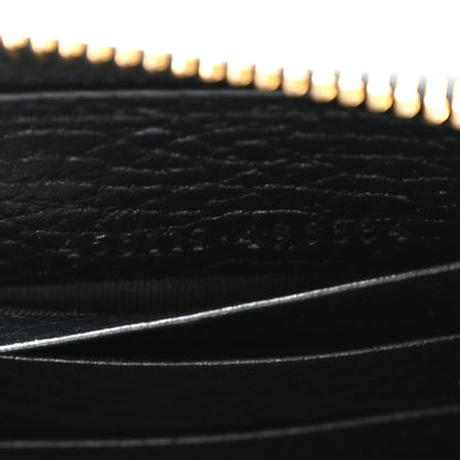 Gucci Dollar Calfskin GG Supreme Monogram GG Marmont Zip Around Wallet Black Beige Ebony 7 of 8