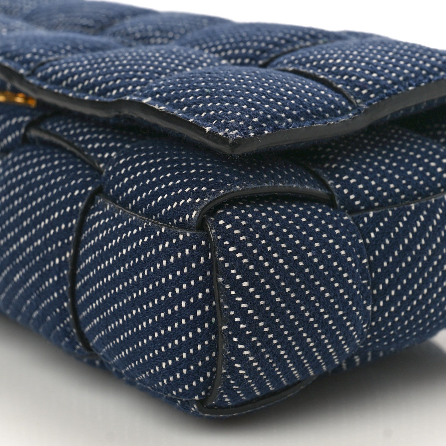Bottega Veneta Denim Maxi Intrecciato Padded Cassette High Frequency Crossbody Bag Indigo 7 of 7