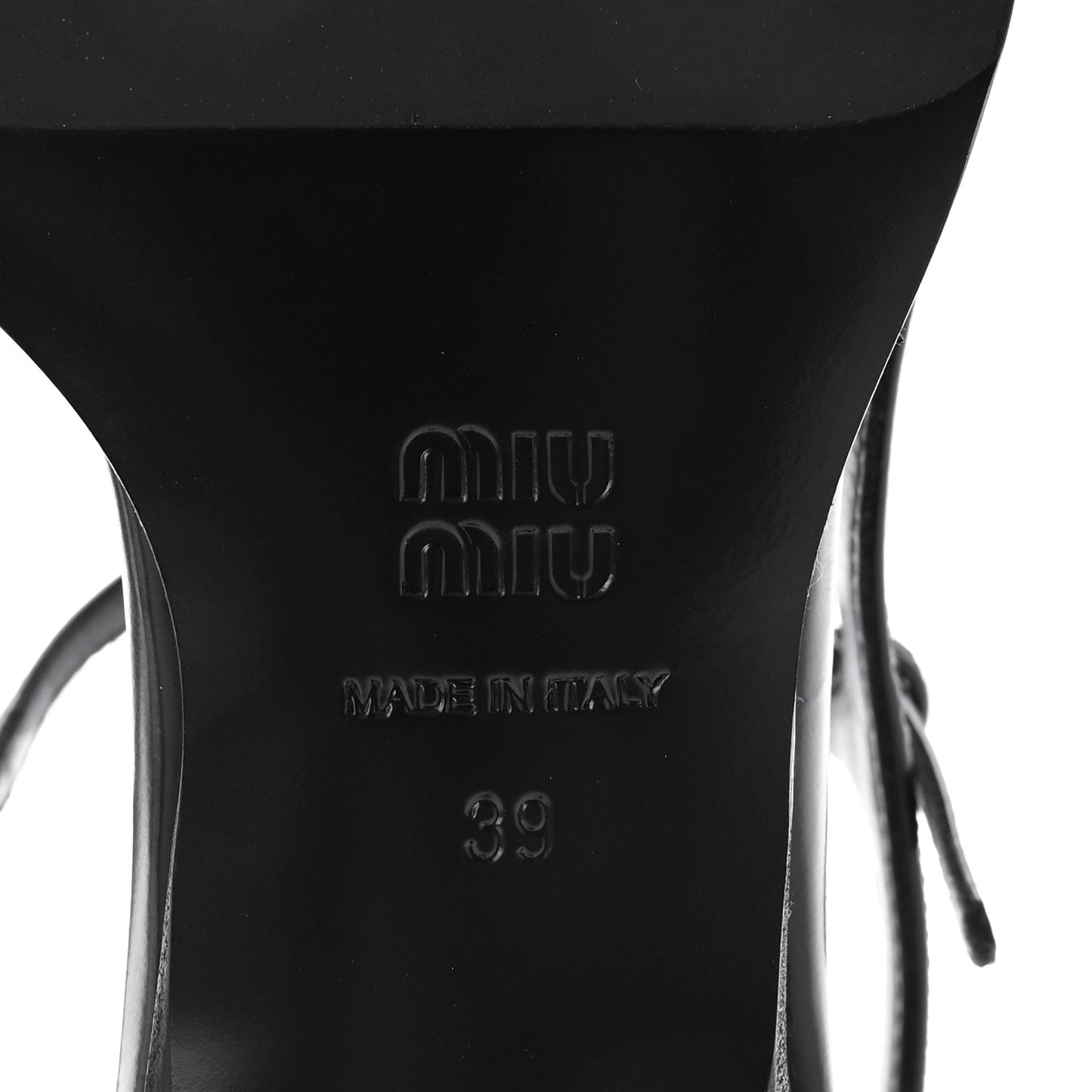 Calfskin Brogue Slingback Pumps 39 Black