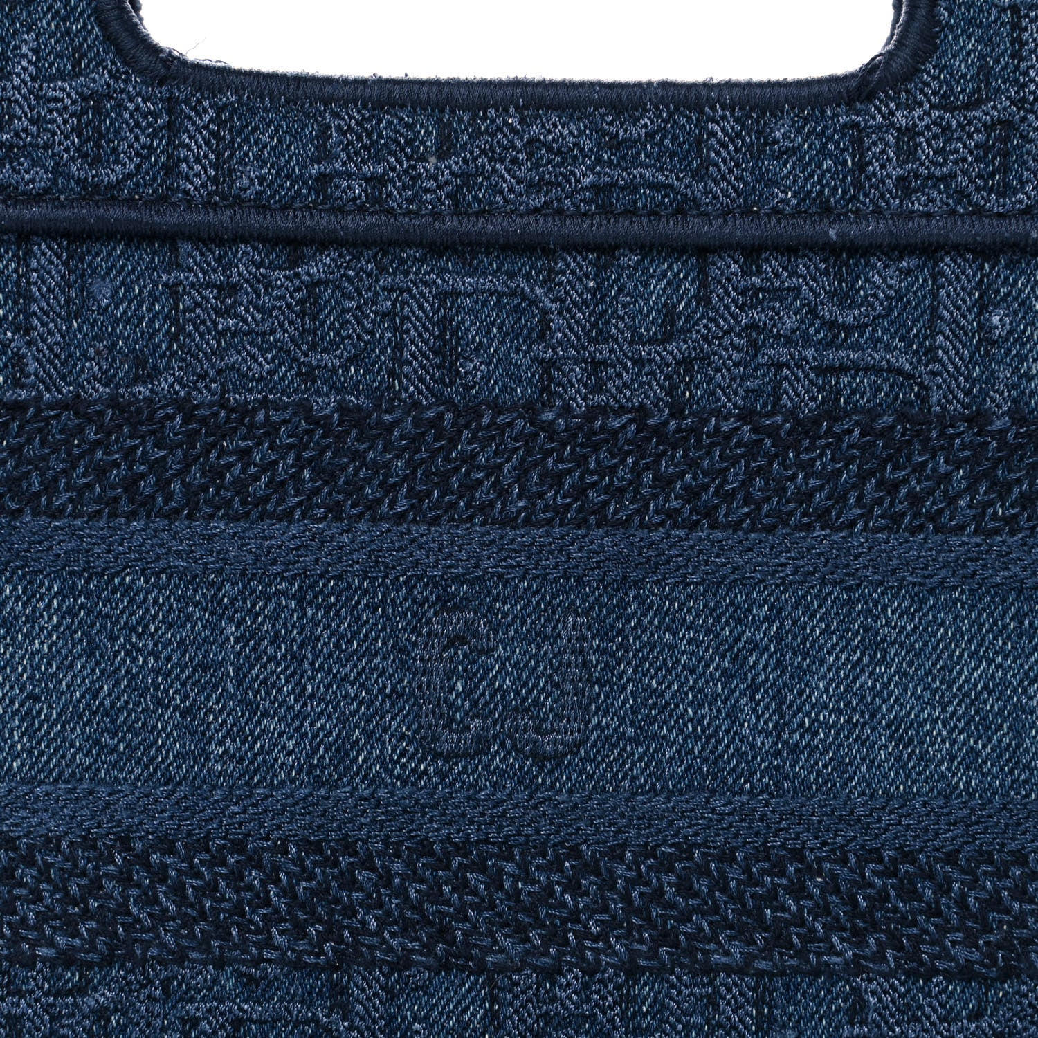 Christian Dior Oblique Denim Mini Book Tote Blue 7 of 10