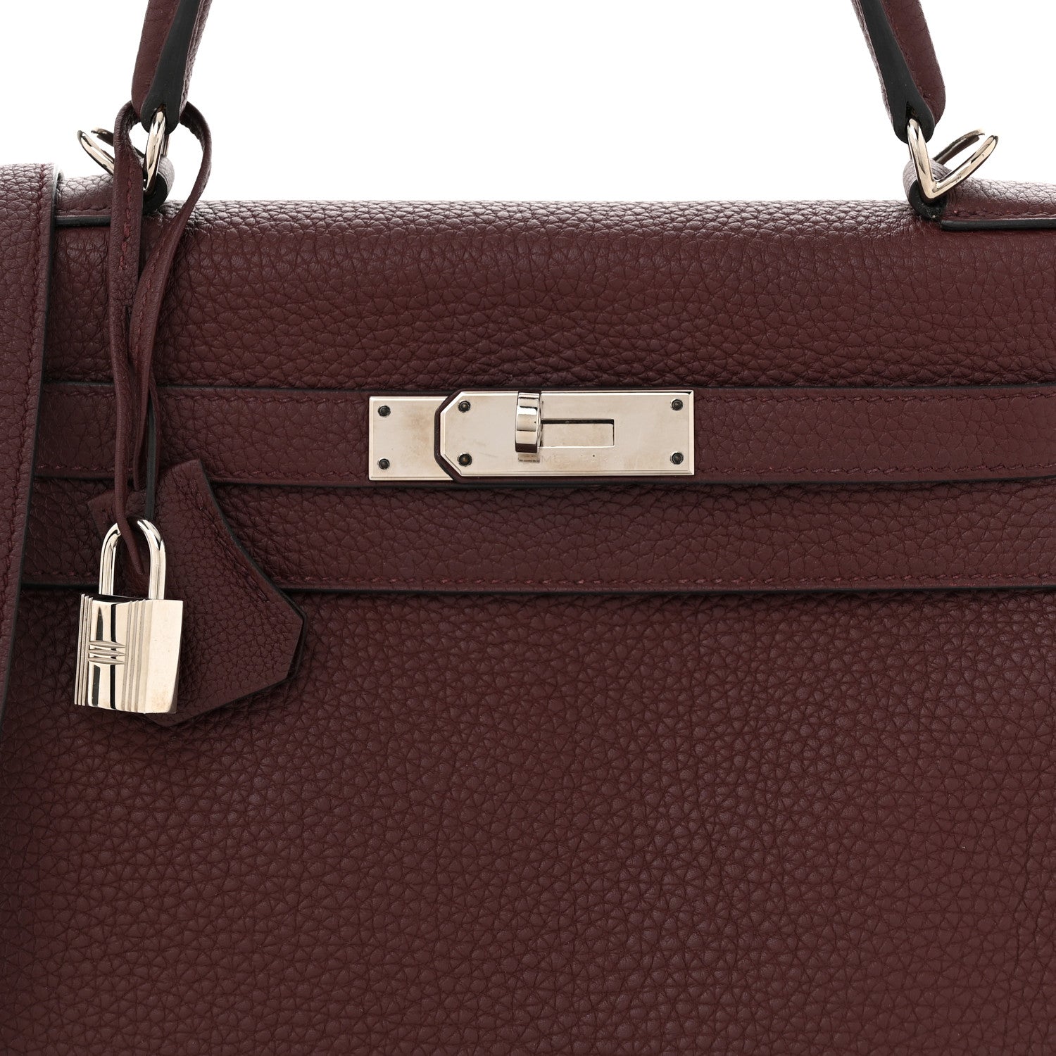 Hermes Togo Kelly Retourne 28 Rouge H 8 of 10