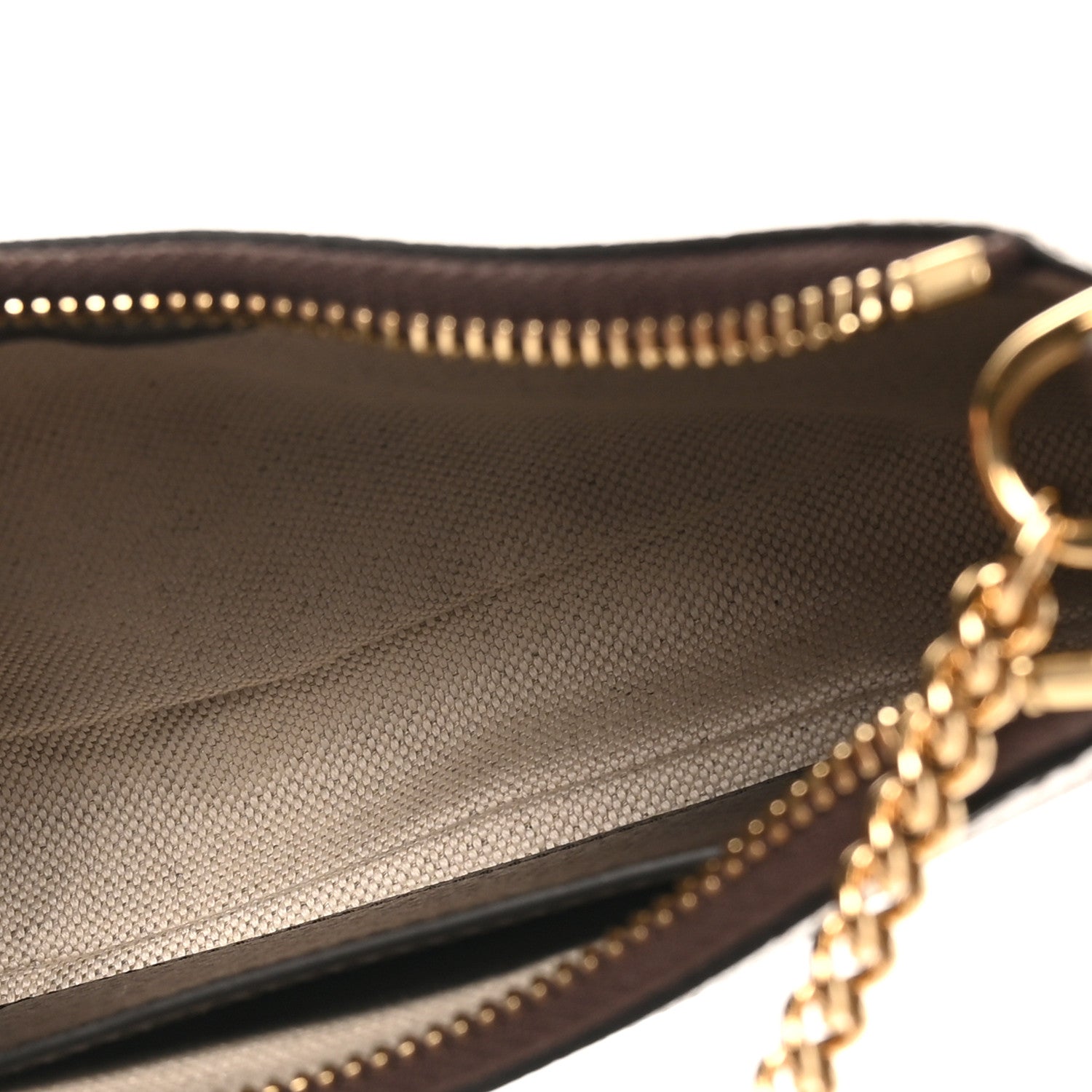 Gucci GG Supreme Monogram Textured Dollar Calfskin Mini Ophidia Chain Bag Beige Ebony 5 of 11