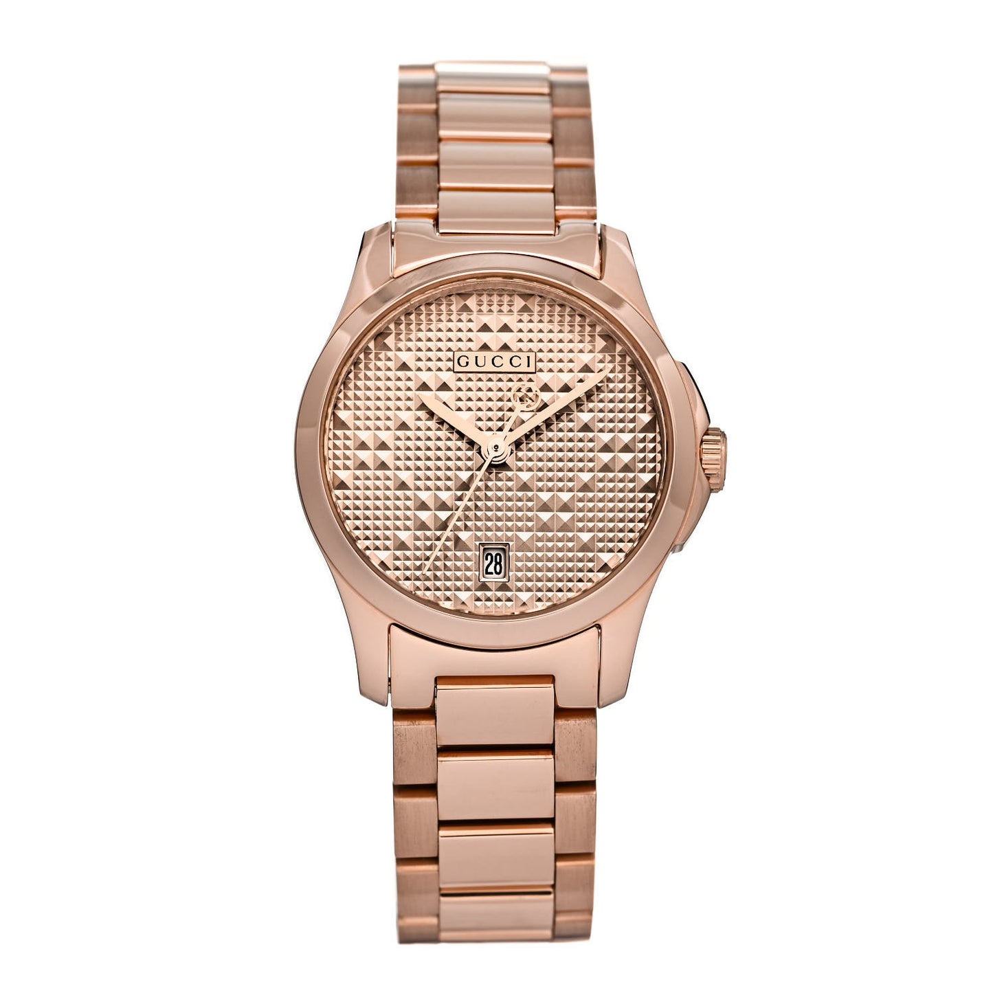 Stainless Steel 27mm G-Timeless Diamante Quartz Watch Rose