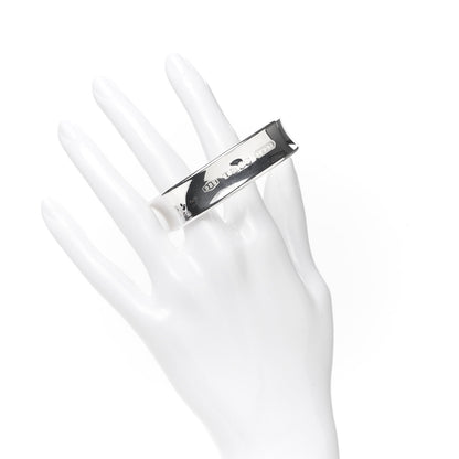 Tiffany Sterling Silver 1837 Cushion Bangle Bracelet 2 of 5