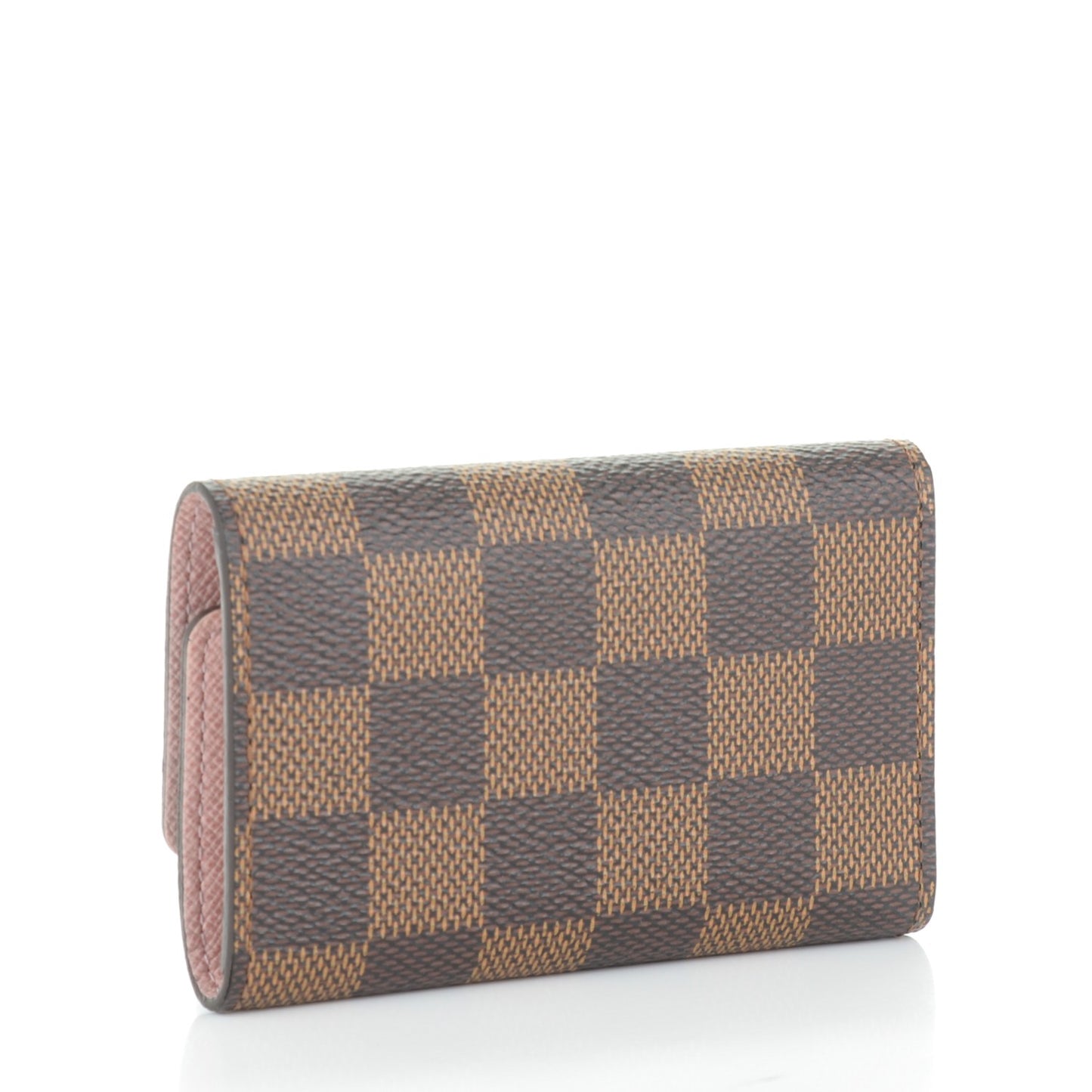 Damier Ebene Multicles 6 Key Holder Rose Ballerine