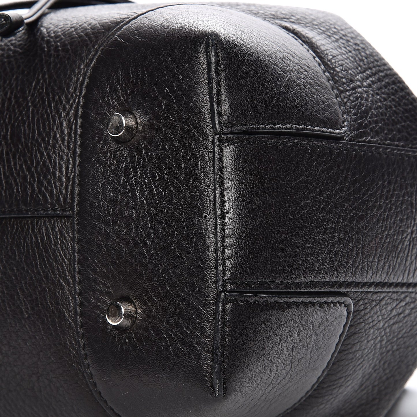 Calfskin Small Lucrezia Drawstring Bucket Bag Black