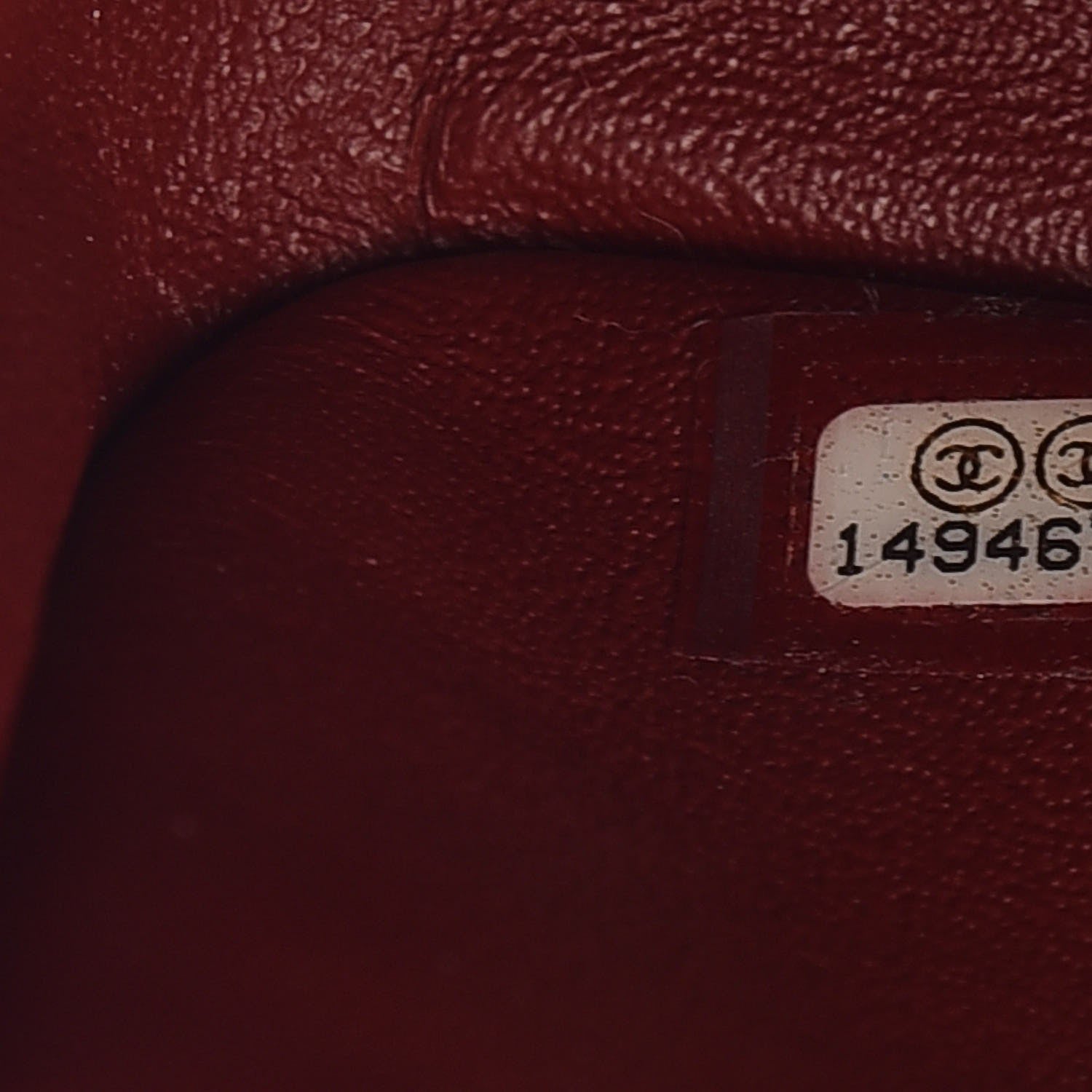 Chanel Caviar Quilted Jumbo Double Flap Dark Red 8 of 9