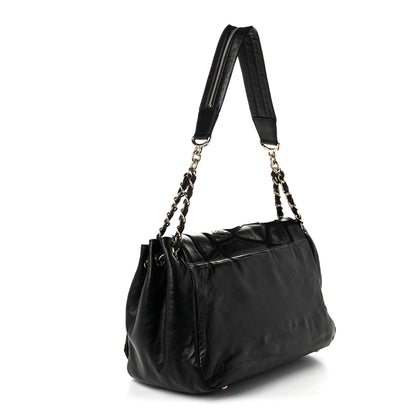 Chanel Lambskin Jersey Large Scales Flap Black 3 of 10