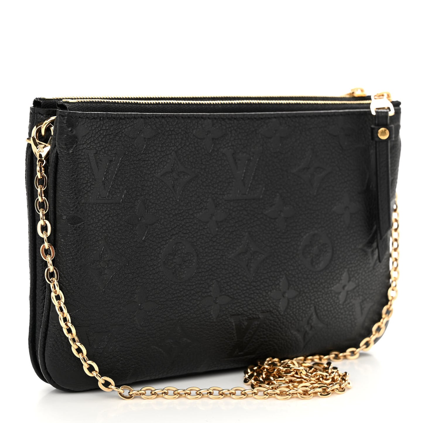 Empreinte Double Zip Pochette Black