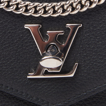 Louis Vuitton Soft Calfskin My Lockme Chain Pochette Black 7 of 8