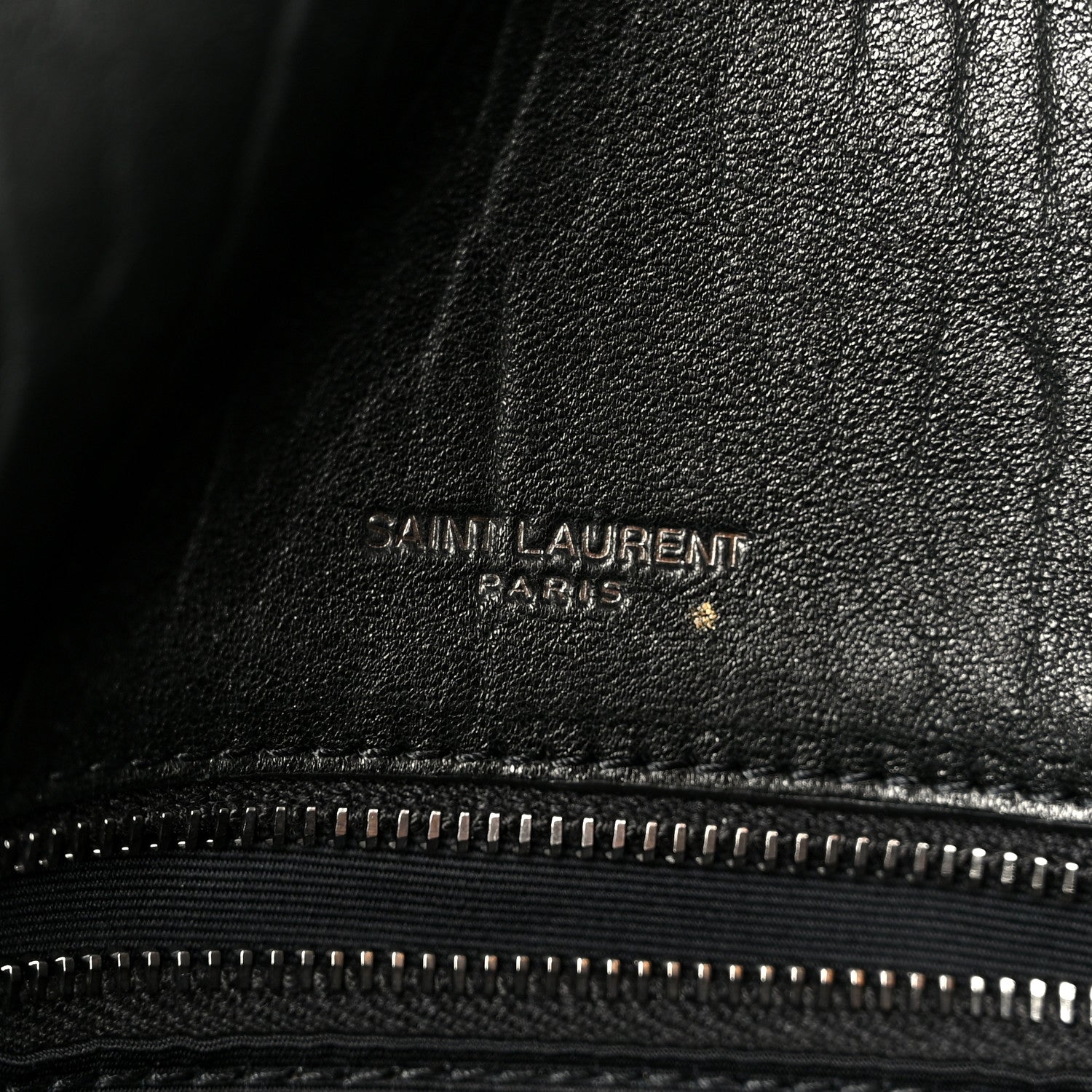 Saint Laurent Grained Lambskin Monogram Large Niki Chain Satchel Black 7 of 11