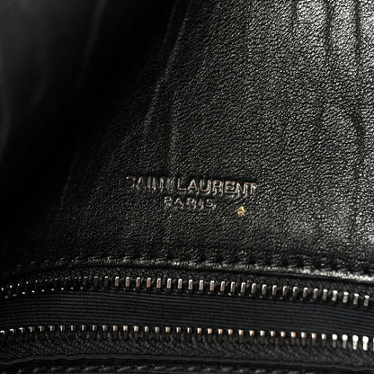 Saint Laurent Grained Lambskin Monogram Large Niki Chain Satchel Black 7 of 11