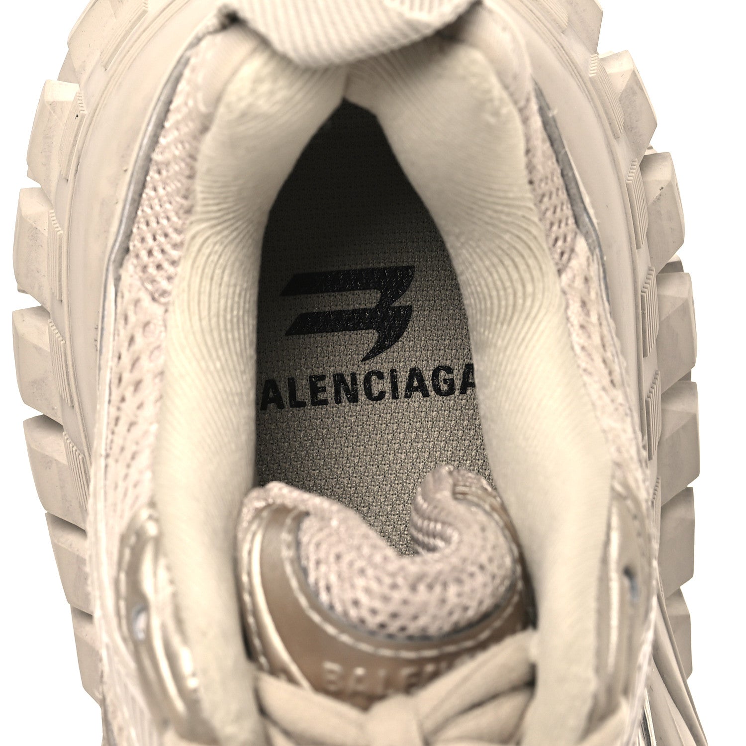 Balenciaga Rubber Mesh Monocolor Mens Defender Sneakers 36 Beige 7 of 7