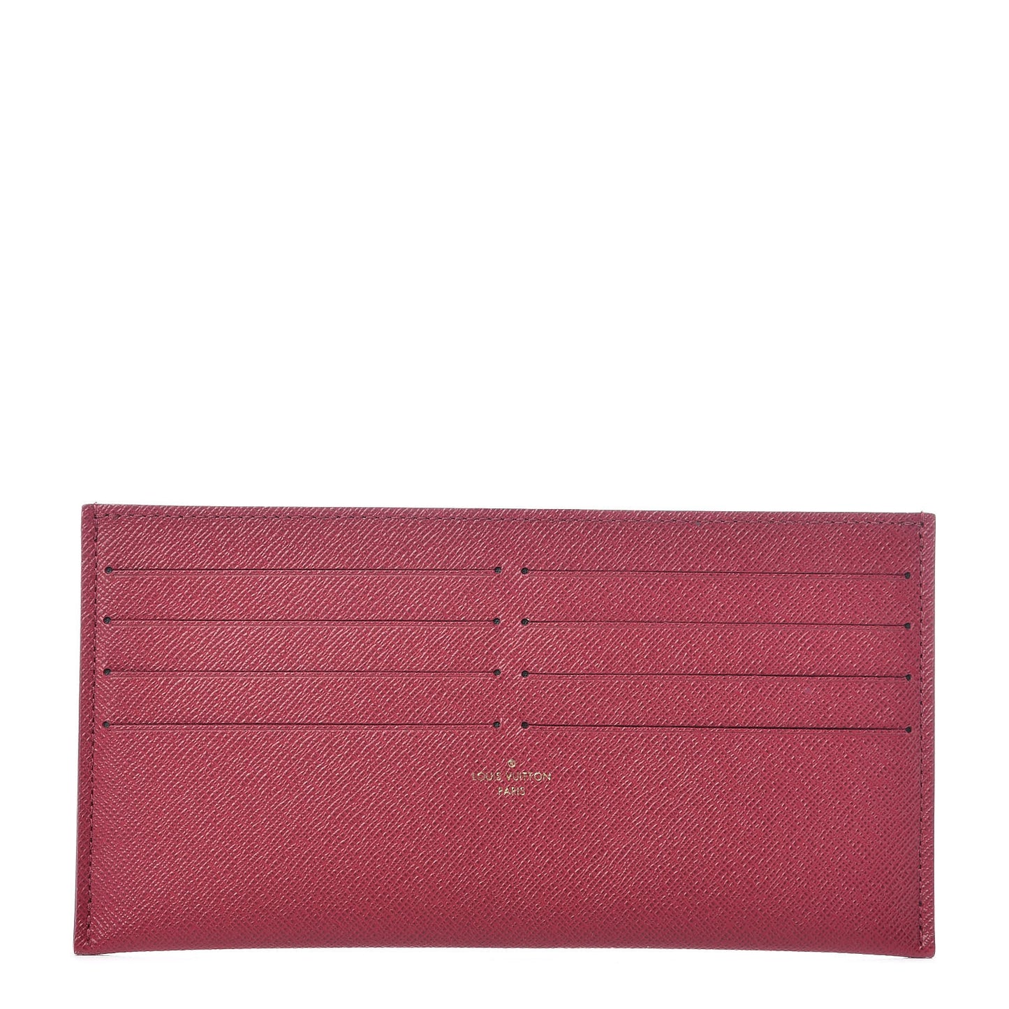 Calfskin Felicie Card Holder Insert Fuchsia