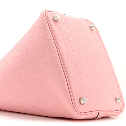 Hermes Taurillon Clemence Picotin Lock 18 PM Rose Sakura 9 of 14