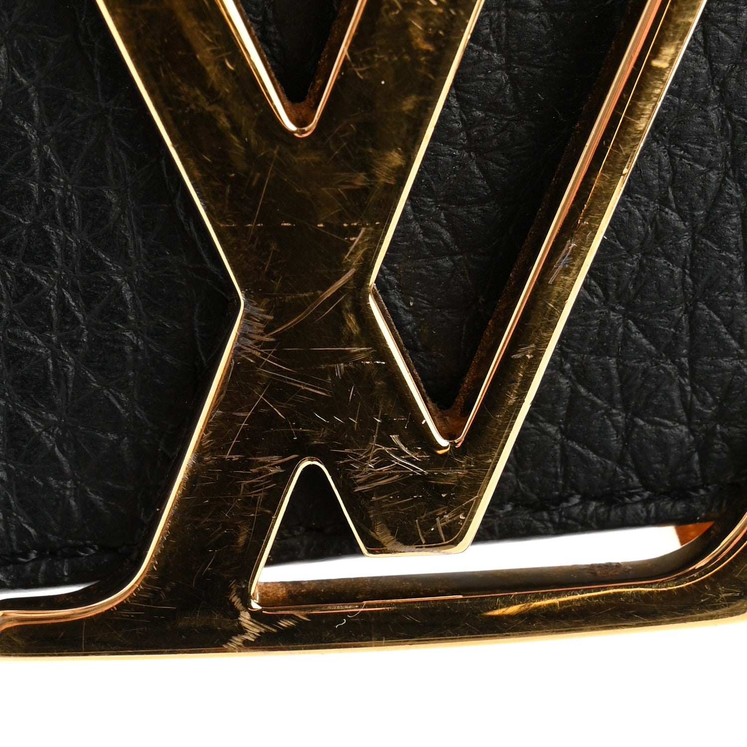 Louis Vuitton Taurillon Calfskin 30mm LV Initiales Reversible Belt 90 36 Black 6 of 6