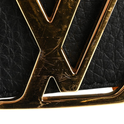Louis Vuitton Taurillon Calfskin 30mm LV Initiales Reversible Belt 90 36 Black 6 of 6