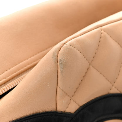 Chanel Calfskin Quilted Large Cambon Bowler Beige Black 11 of 18