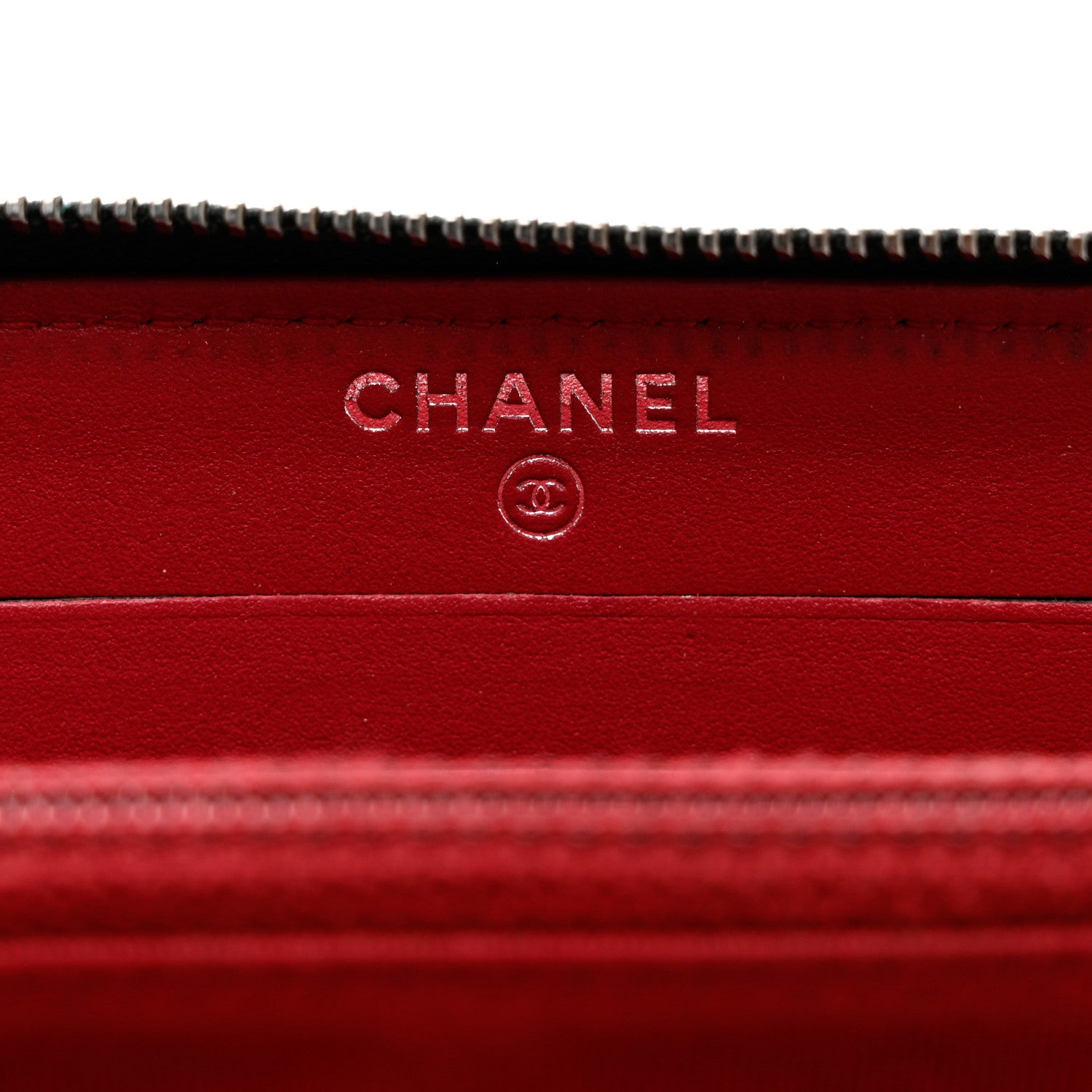 Chanel Aged Calfskin Quilted Small Gabrielle Zip Around Wallet Black 7 of 10