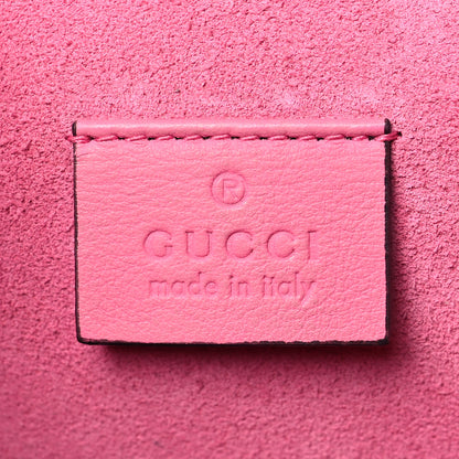 Gucci GG Supreme Monogram Suede Pierced Heart Embroidered Medium Dionysus Shoulder Bag Beige Ebony Pink Tropical Flower 7 of 18