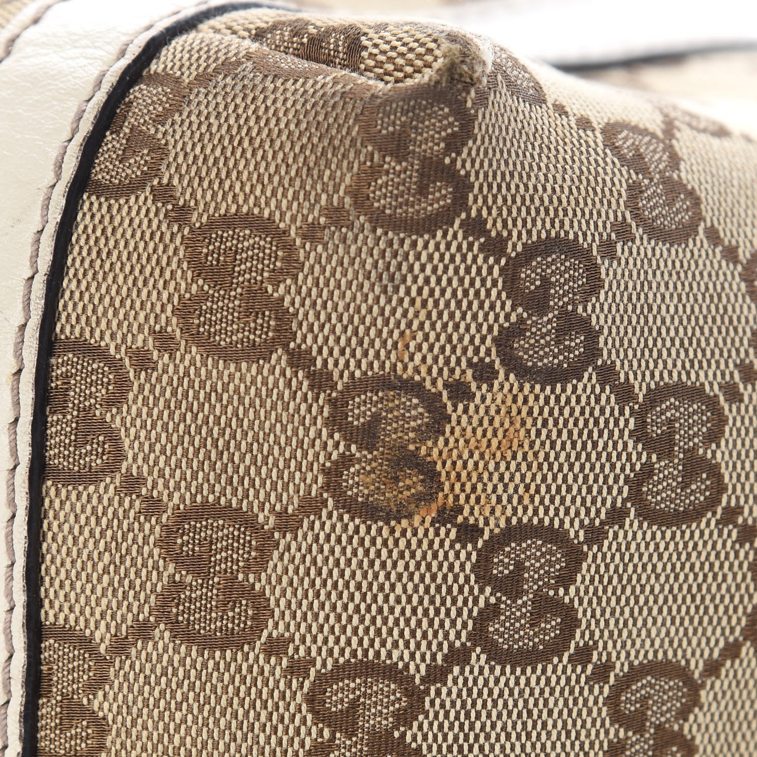 Gucci Monogram Medium New Ladies Web Tote Off White 9 of 11