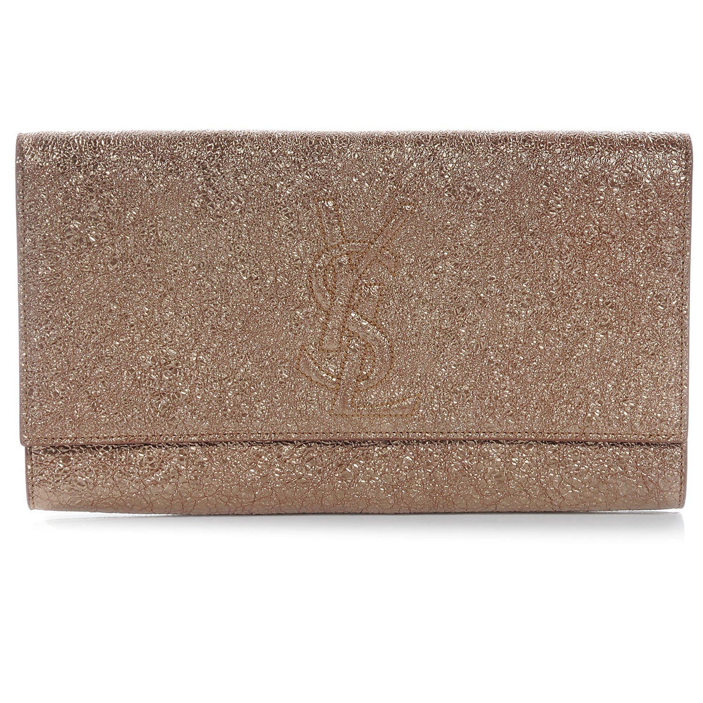 Metallic Belle De Jour Clutch Gold