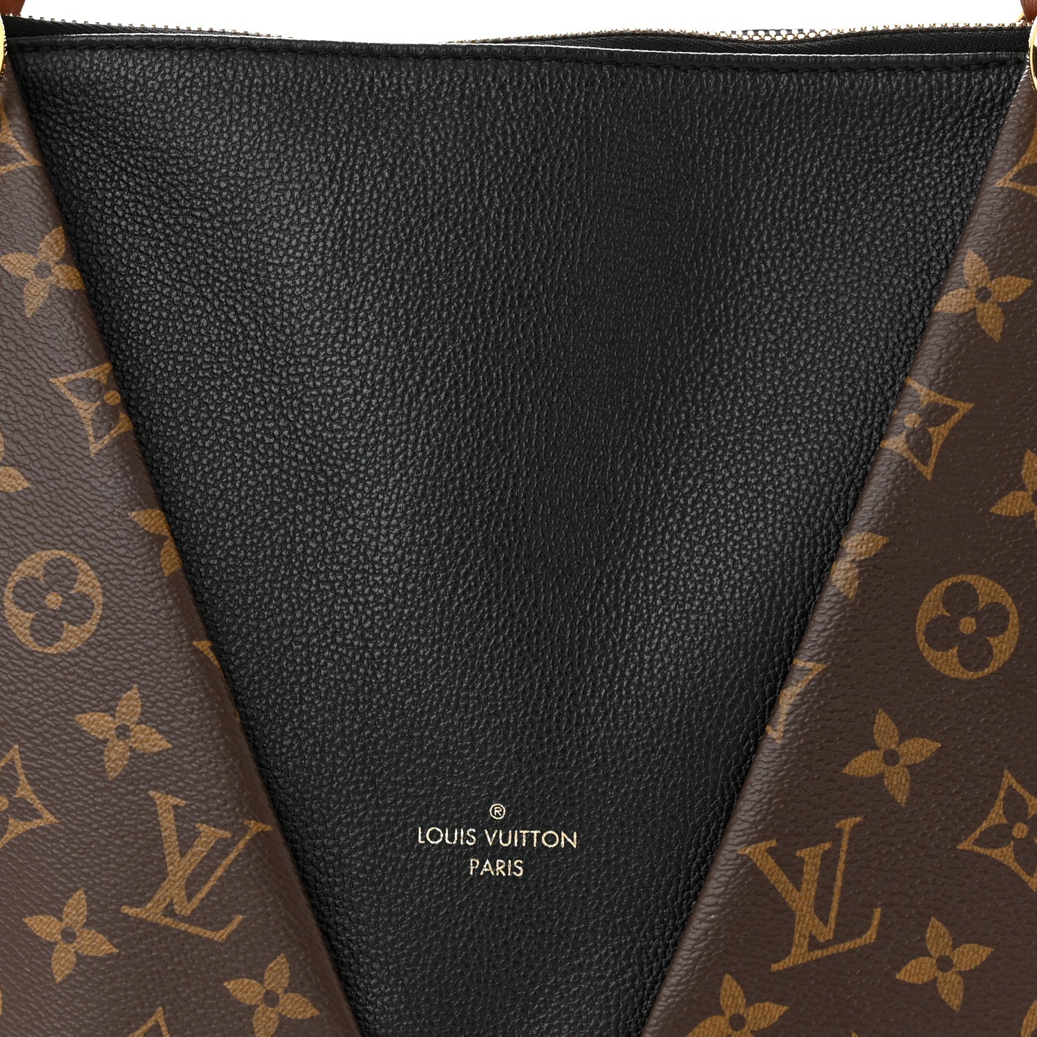 Louis Vuitton Monogram V Tote MM Black 7 of 9