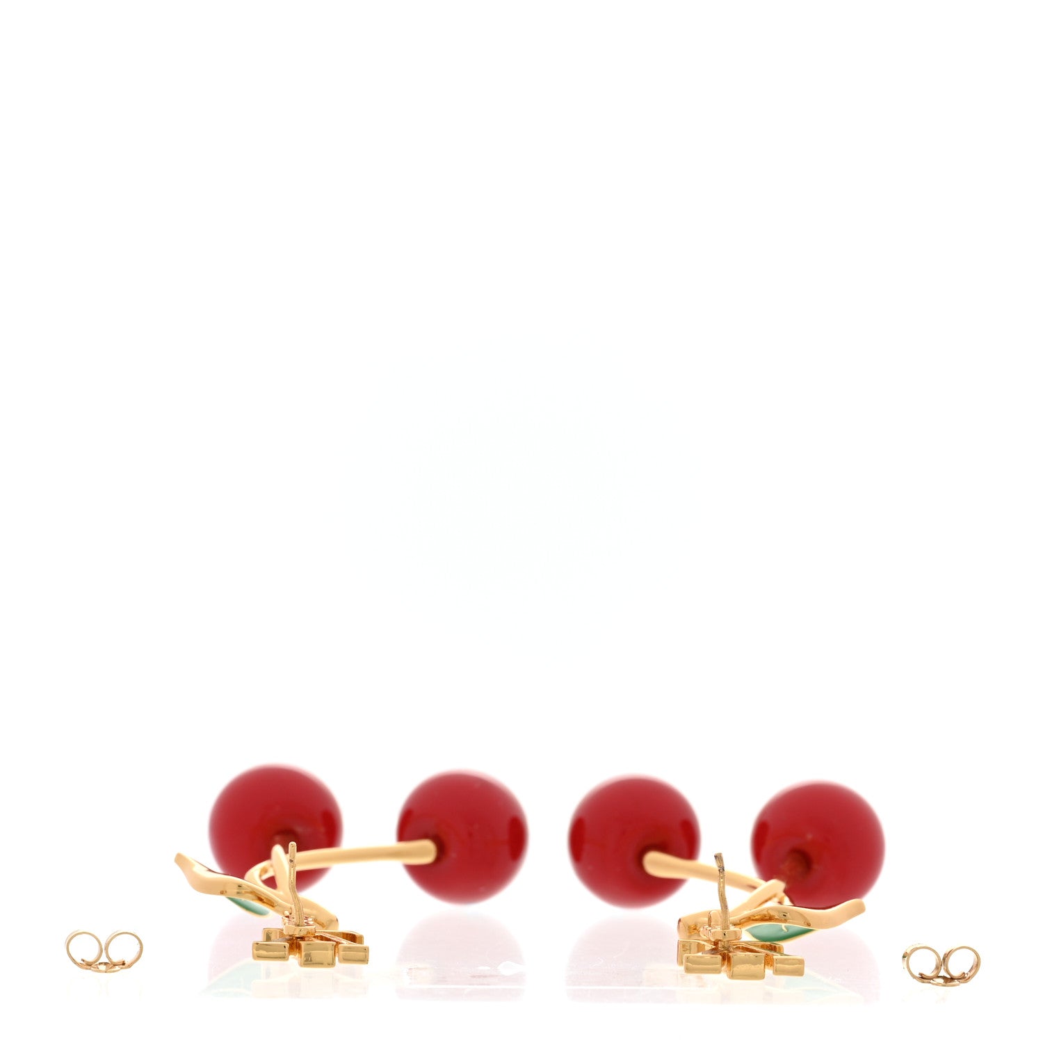 Louis Vuitton LV X TM Cerise Earrings Gold Multicolor 3 of 5