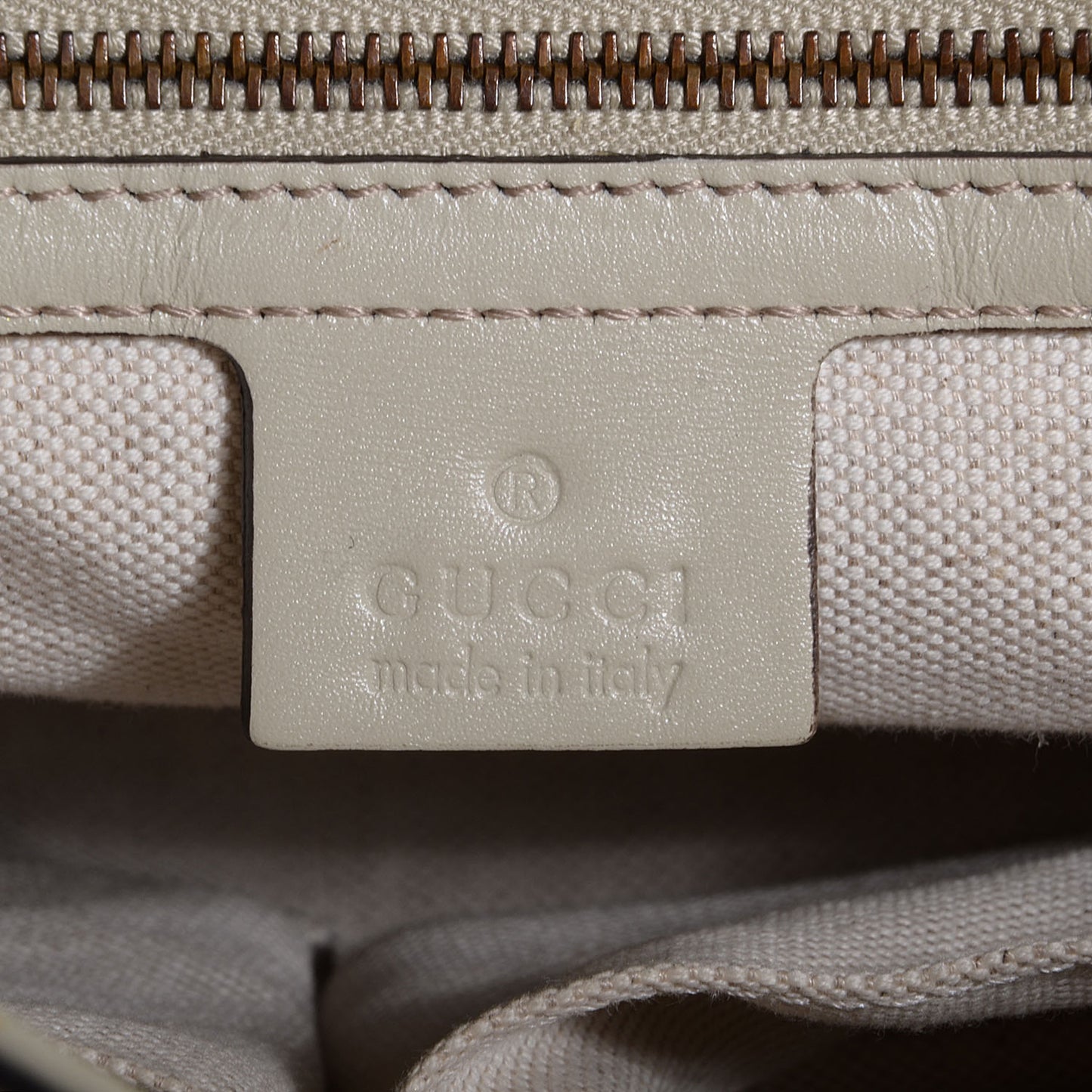 Monogram Medium Scarlett Stud Tote Off White