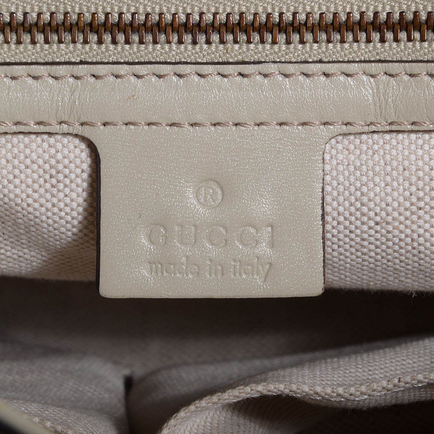 Gucci Monogram Medium Scarlett Stud Tote Off White 6 of 7