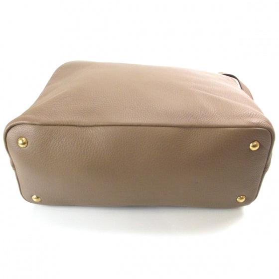 Leather Satchel Visone