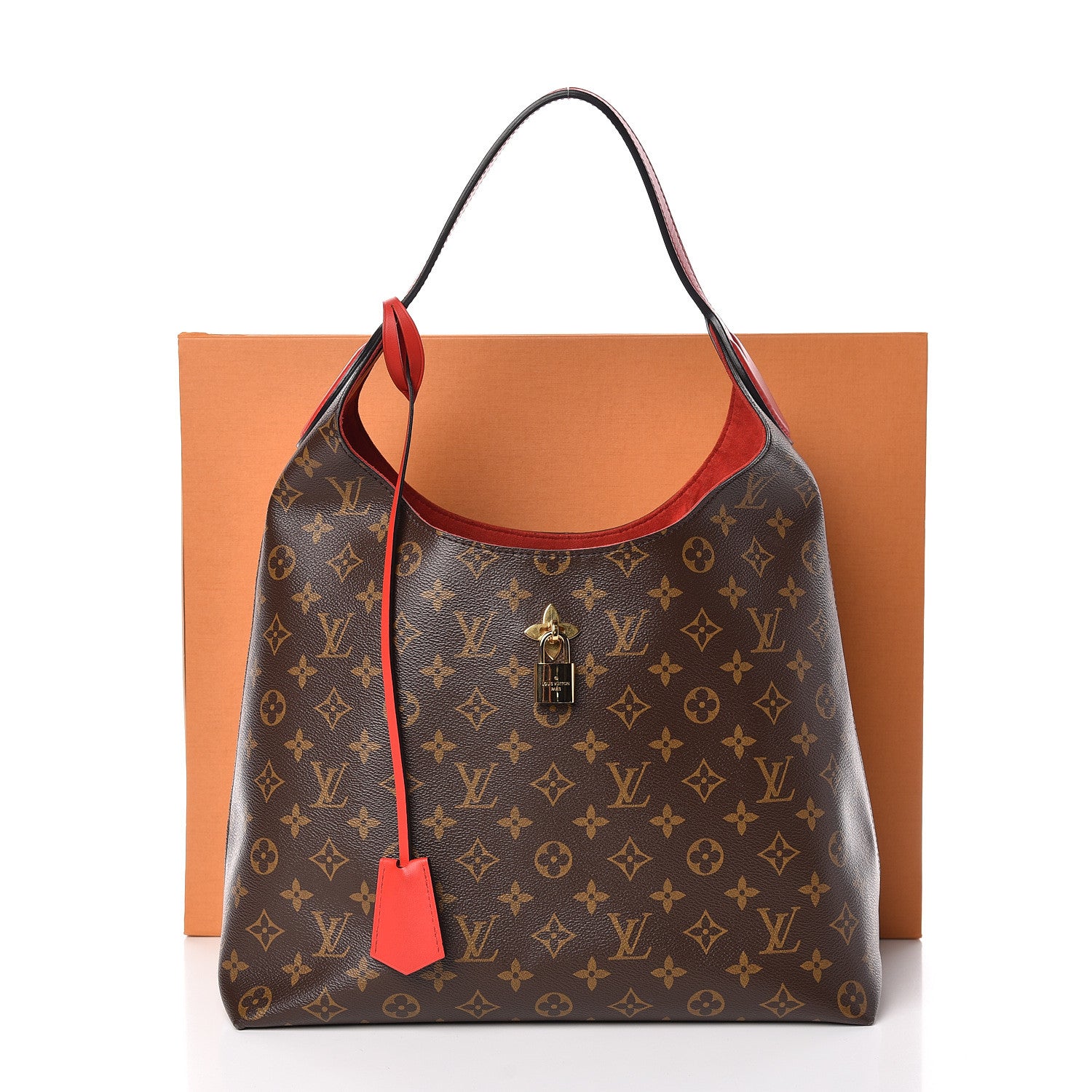 Louis Vuitton Monogram Flower Hobo Coquelicot 16 of 16