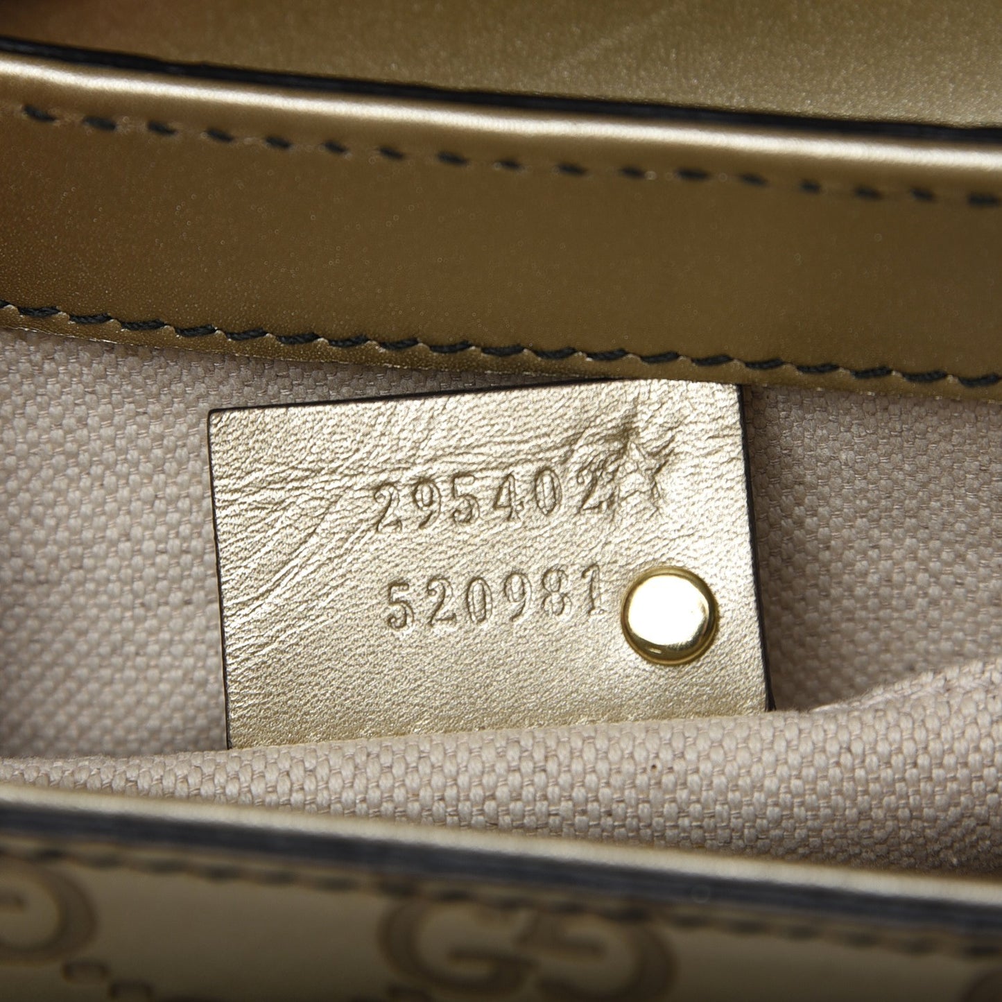 Guccissima Medium Emily Chain Shoulder Bag Gold