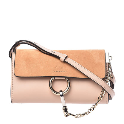 Chloe Calfskin Mini Faye Shoulder Bag Cement Pink 1 of 12