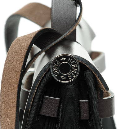Hermes Military Toile Vache Hunter Herbag Zip PM 31 Black 7 of 8