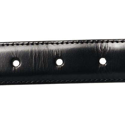 Celine Box Calfskin Medium 25mm Triomphe Belt 80 32 Black 3 of 7