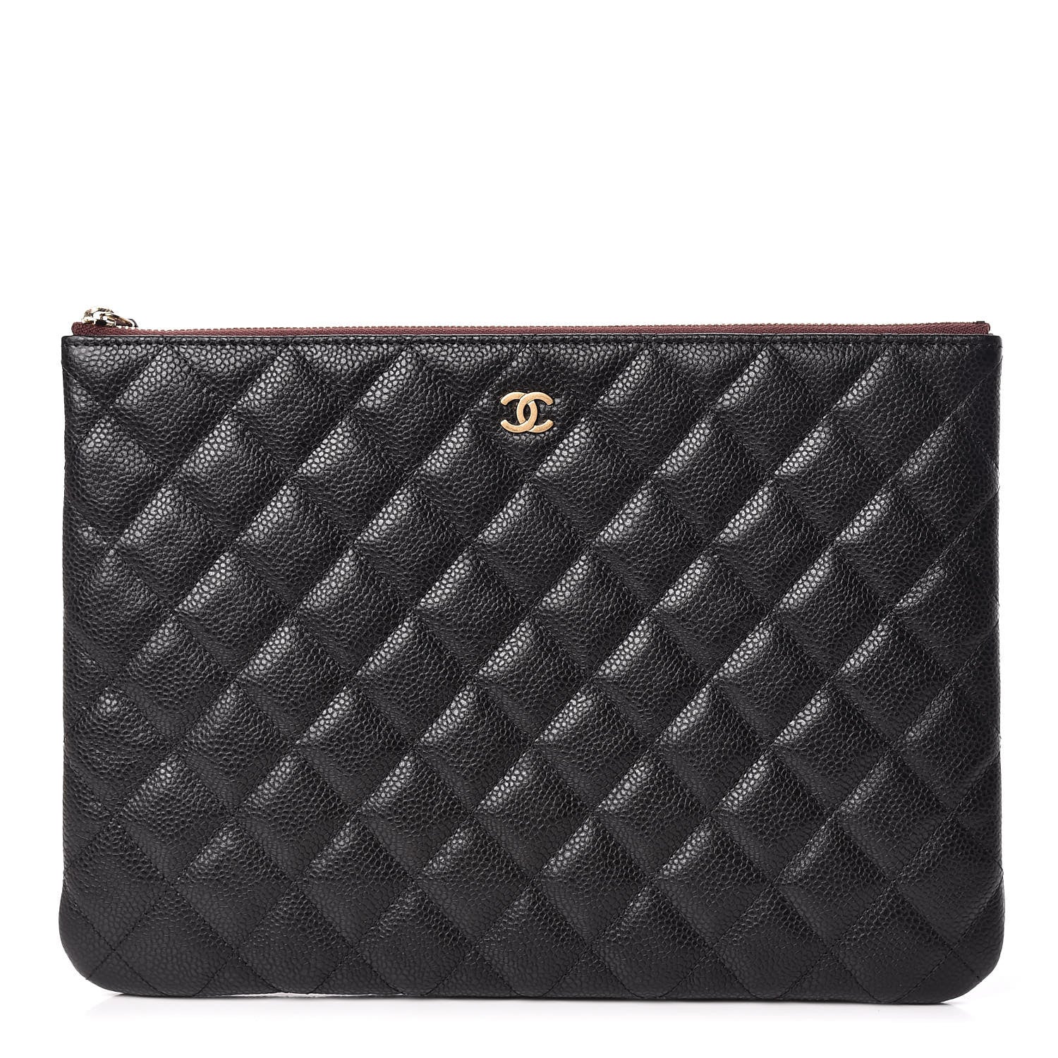 Chanel Caviar Quilted Medium Cosmetic Case Black 1 of 11
