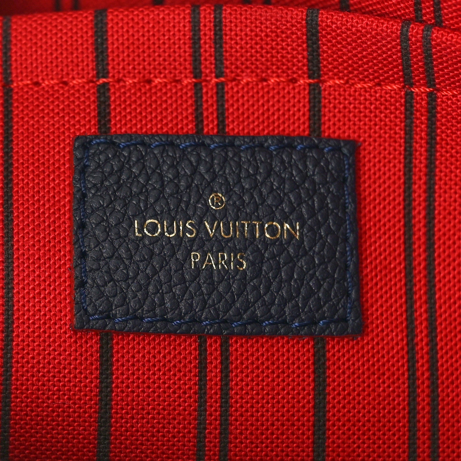 Louis Vuitton Empreinte Montaigne MM Marine Rouge 6 of 9