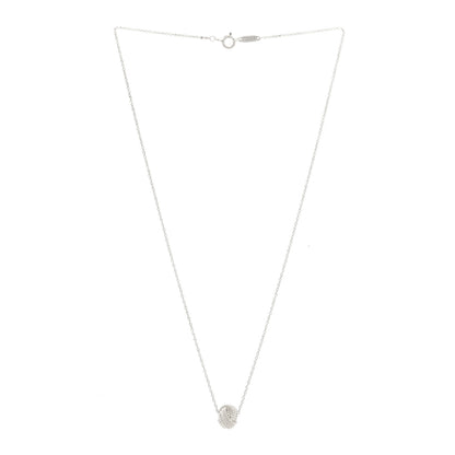 Tiffany Sterling Silver Twist Knot Pendant Necklace 3 of 4
