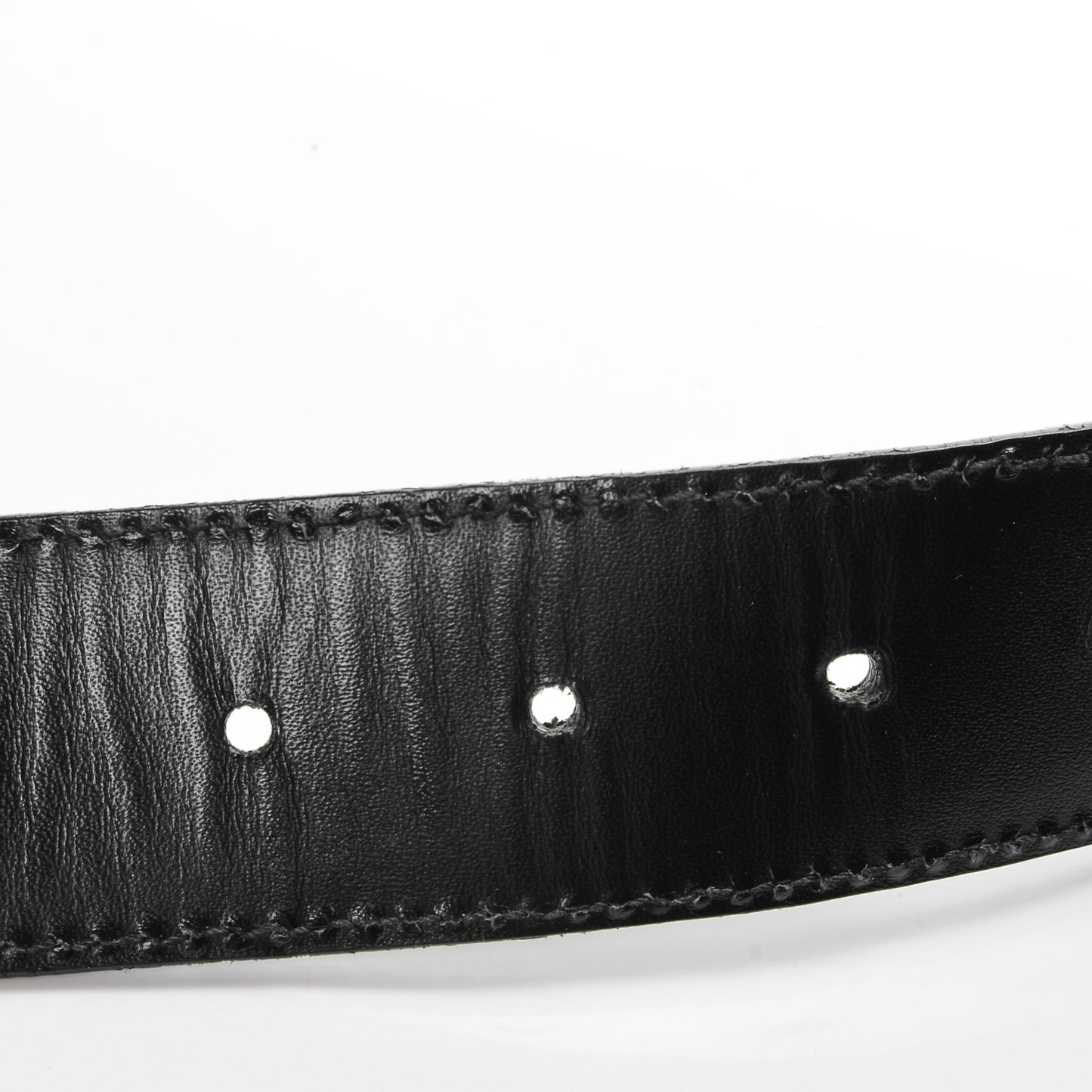 Guccissima Horsebit Buckle Belt 85 34 Black