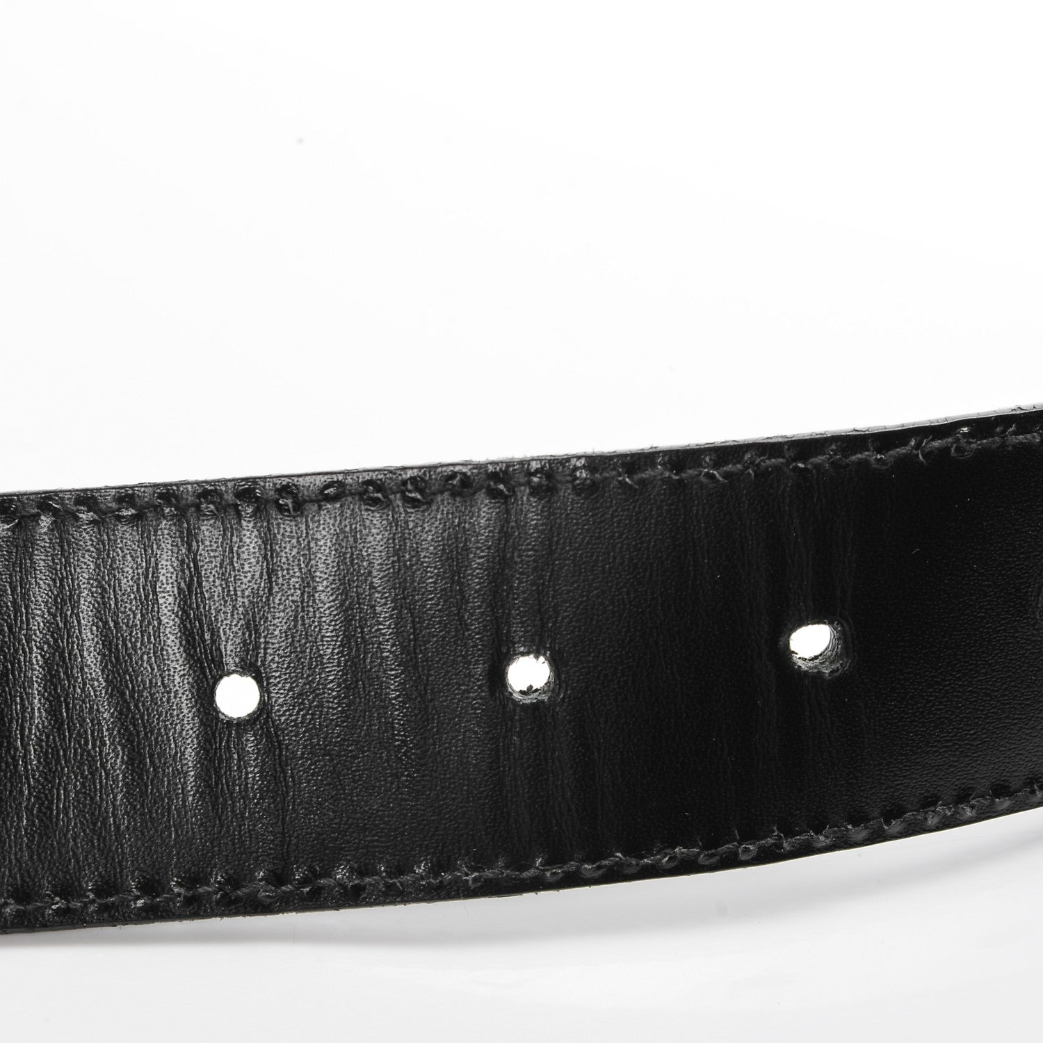 Gucci Guccissima Horsebit Buckle Belt 85 34 Black 5 of 6