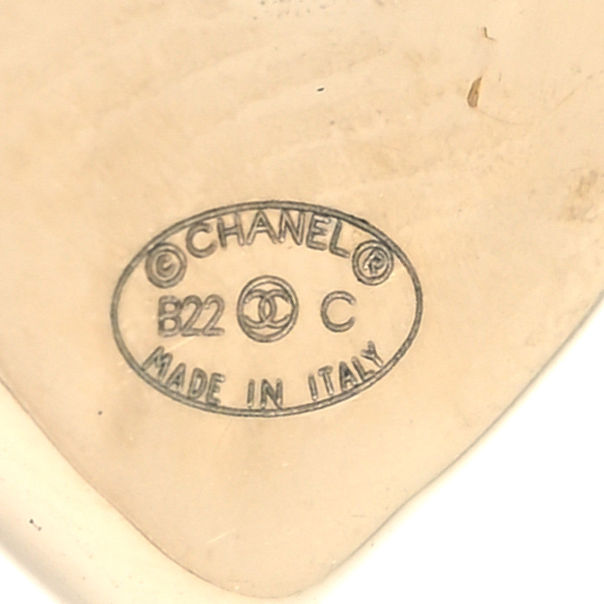 Chanel CC Heart Earrings Gold 4 of 4