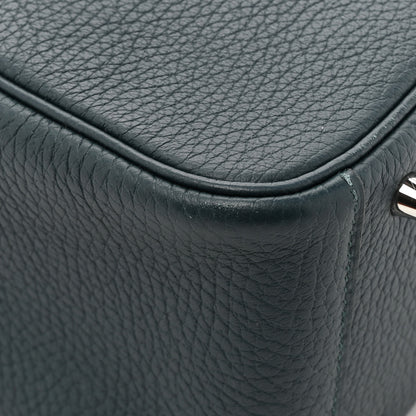 Hermes Taurillon Clemence Mini Lindy 20 Vert Cypress 13 of 14
