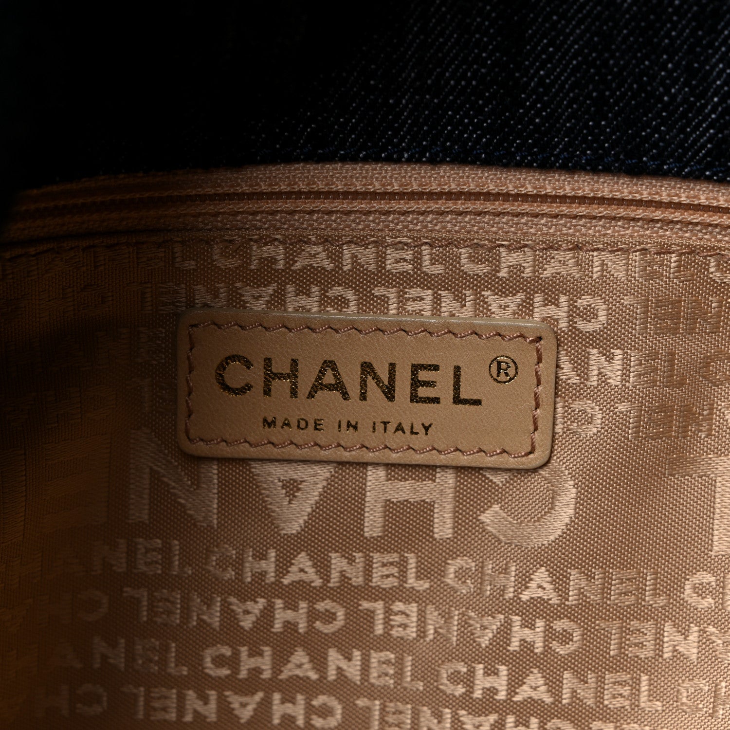 Chanel Denim XL Coco Cabas Tote Dark Blue 7 of 11